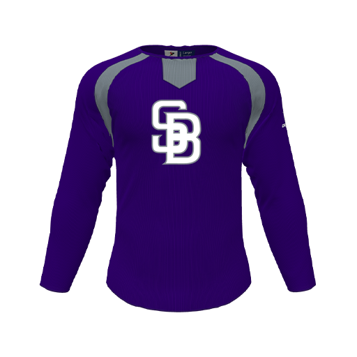 [CUS-DFW-PULL-FLC-CNK-LSL-PUR-YS-LOGO2] Pullover (Youth S, Purple, Logo 2)