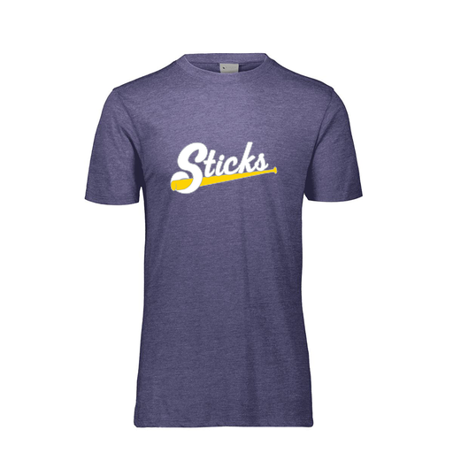 [FTSCUBRY-AS-LOGO1] Decker Men's Tri-Blend T-Shirt - Short Sleeve (Adult S, Royal, Logo 1)