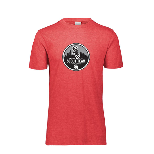 [FTSCUBRD-AS-LOGO3] Decker Men's Tri-Blend T-Shirt - Short Sleeve (Adult S, Red, Logo 3)