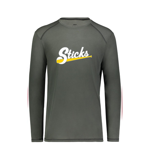[6846.98D.S-LOGO1] Youth SoftTouch Long Sleeve (Youth S, Gray, Logo 1)