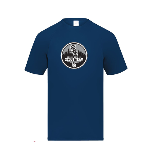 [2791.065.S-LOGO3] Youth Smooth Sport T-Shirt (Youth S, Navy, Logo 3)