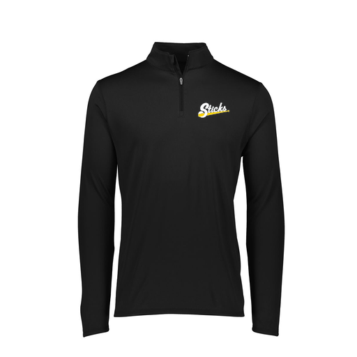 [FTLQFLBK-FAXS-LOGO1] Ladies Flex-Lite 1/4 Zip Shirt (Female Adult XS, Black, Logo 1)