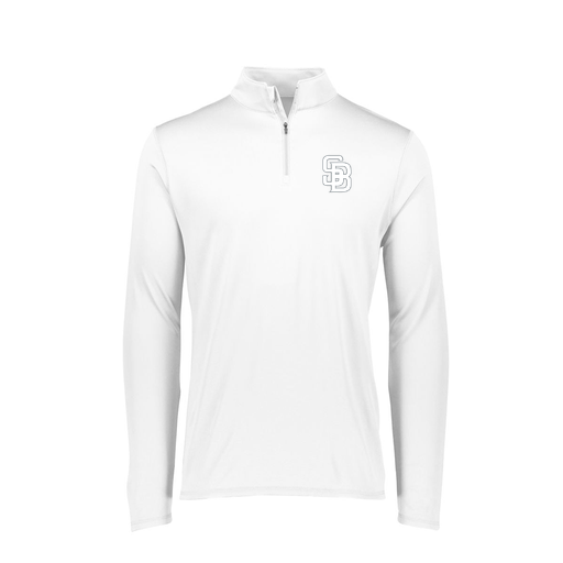 [FTLQFLWH-FAXS-LOGO2] Ladies Flex-Lite 1/4 Zip Shirt (Female Adult XS, White, Logo 2)