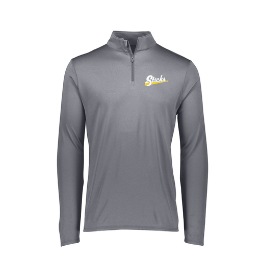[FTLQFLGY-FAXS-LOGO1] Ladies Flex-Lite 1/4 Zip Shirt (Female Adult XS, Gray, Logo 1)