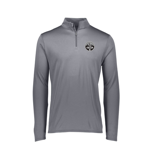 [FTLQFLGY-FAXS-LOGO3] Ladies Flex-Lite 1/4 Zip Shirt (Female Adult XS, Gray, Logo 3)