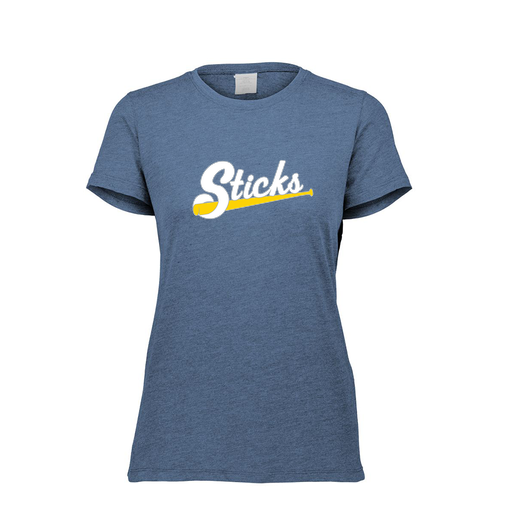 [FTSCUBNV-FAXS-LOGO1] Decker Women's Tri-Blend T-Shirt - Short Sleeve (Female Adult XS, Navy, Logo 1)