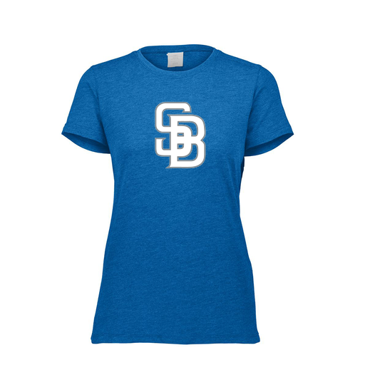 [FTSCUBRY-FAXS-LOGO2] Decker Women's Tri-Blend T-Shirt - Short Sleeve (Female Adult XS, Royal, Logo 2)