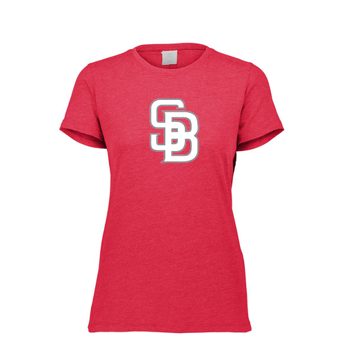 [FTSCUBRD-FAXS-LOGO2] Ladies Ultra-blend T-Shirt (Female Adult XS, Red, Logo 2)