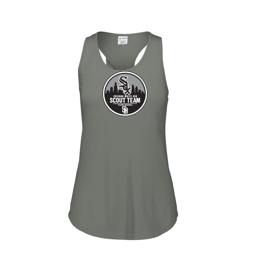 [FT0TUBGY-FAS-LOGO3] Ladies Tri Blend Tank Top (Female Adult S, Gray, Logo 3)