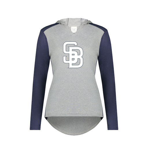 [6902.29V.XS-LOGO2] Ladies Vintage Hoodie (Female Adult XS, Navy, Logo 2)