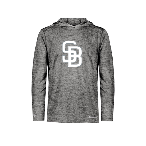 [FOLHCGBK-AS-LOGO2] Men's Charge Hoodie (Adult S, Black, Logo 2)
