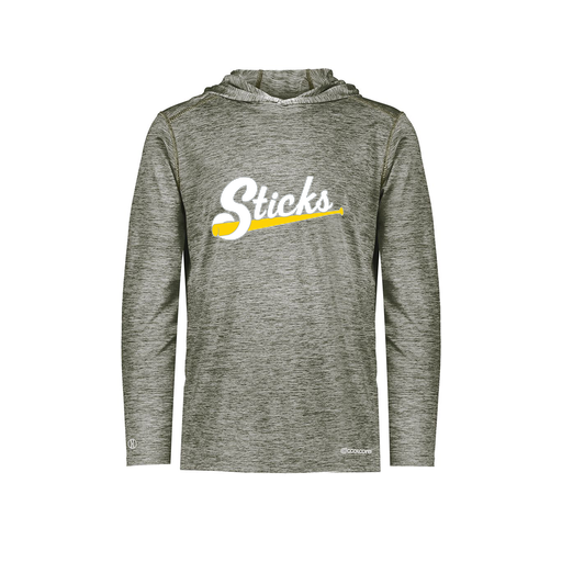[FOLHCGGY-AS-LOGO1] Men's Charge Hoodie (Adult S, Gray, Logo 1)