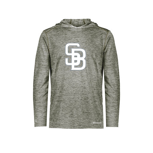 [FOLHCGGY-AS-LOGO2] Men's Charge Hoodie (Adult S, Gray, Logo 2)