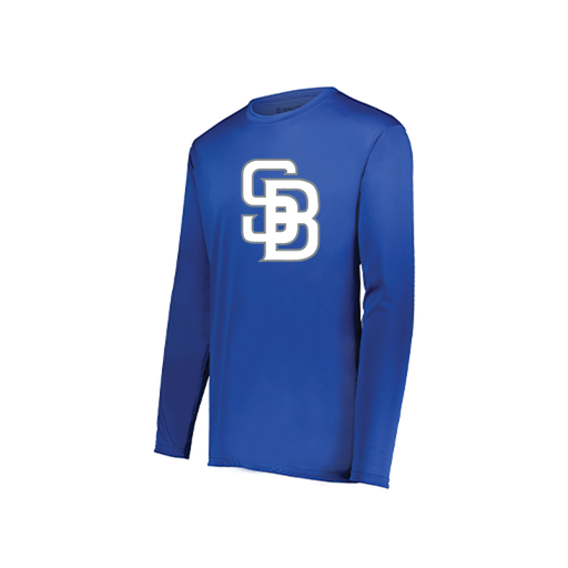 [222822.060.XS-LOGO2] Men's LS Smooth Sport Shirt (Adult XS, Royal, Logo 2)
