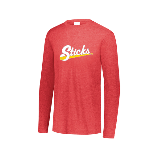 [3075.V96.XS-LOGO1] Men's LS Ultra-blend T-Shirt (Adult XS, Red, Logo 1)