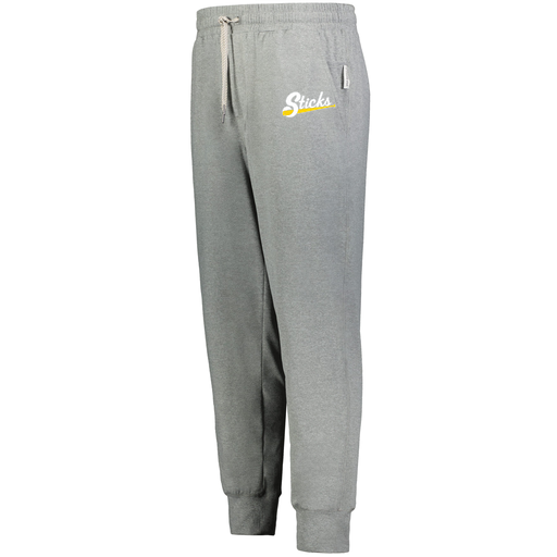 [222599.013.XS-LOGO1] Men's Ventura Soft Knit Joggers (Adult XS, Silver, Logo 1)
