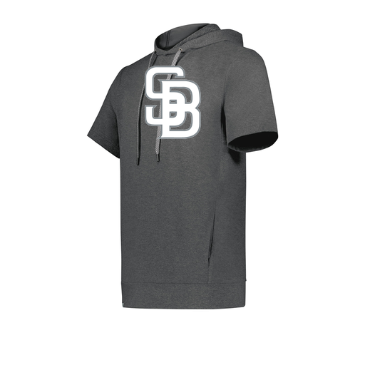 [222605-GRY-YS-LOGO2] YOUTH VENTURA SOFT KNIT SHORT SLEEVE HOODIE (Youth S, Gray, Logo 2)