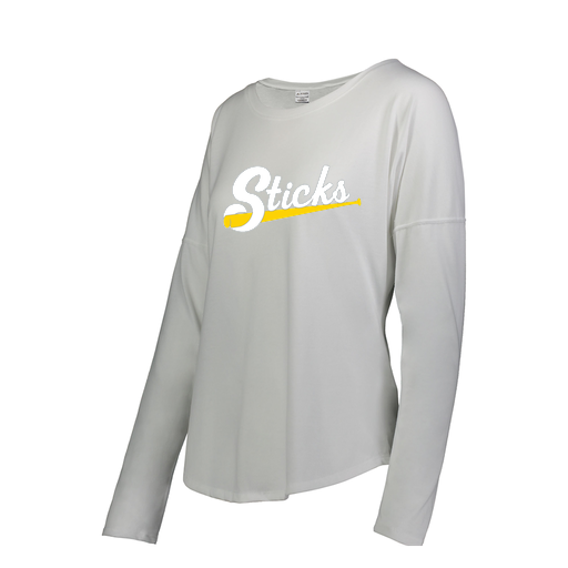 [FTLCUBWH-FAS-LOGO1] Ladies LS Ultra-blend T-Shirt (Female Adult S, White, Logo 1)