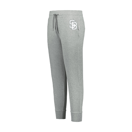 [222799.013.XS-LOGO2] LADIES VENTURA SOFT KNIT JOGGER (Female Adult XS, Silver, Logo 2)